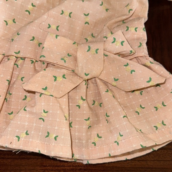 *VINTAGE* 1985 Cabbage Patch Kids Peach Dress with Yellow Flowers - Picture 5 of 11